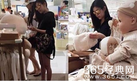  陈妍希挺孕肚买婴儿用品 疑泄露宝宝性別