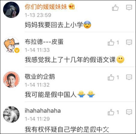 纽约高中中文试卷流出 中国网友表示我可能学的假中文