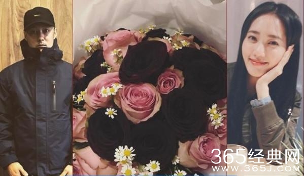余文乐女友晒花