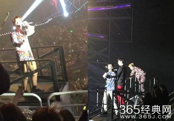 JUN.K演唱会从舞台上跌落现场图片 受伤严重吗