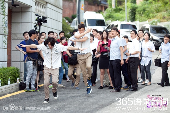 韩版命中注定我爱你拍摄花絮,张赫学生服照,张赫