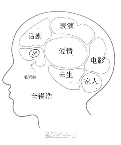 韩剧《未生》中夏代理姜代理的手绘脑结构图