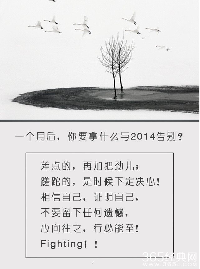 你要拿什么与2014告别：彷徨、孤独还是奋斗