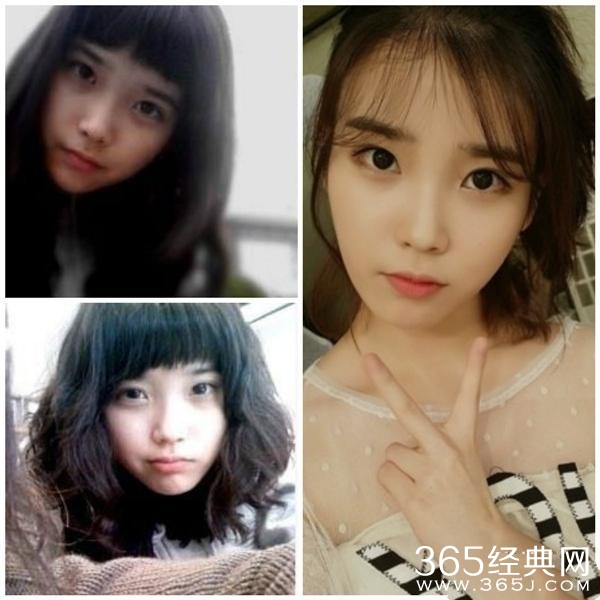 曝光韩国女星出道前后自拍照