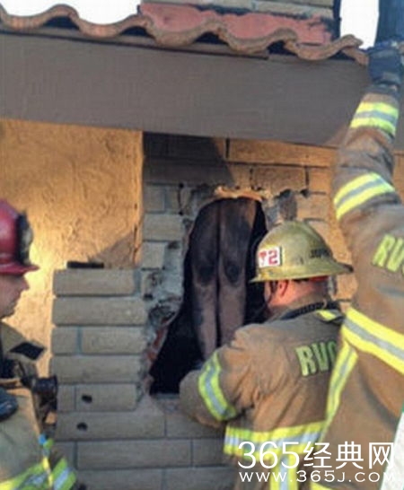 美国女子裸体穿烟囱为见前男友被卡