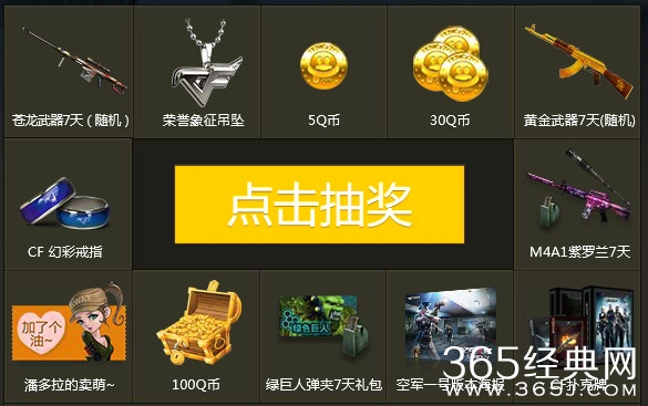 CF周边商城1月签到活动