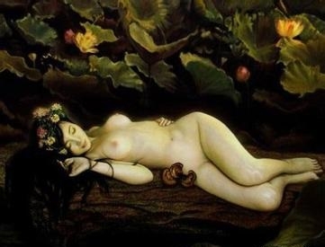 艺术家父亲画女儿裸体