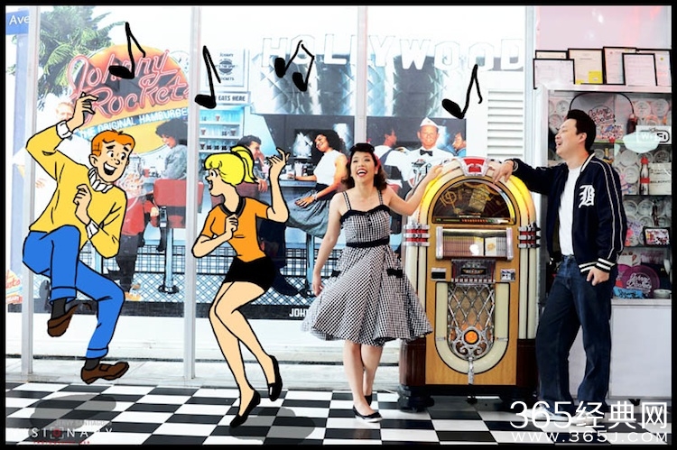 创意卡通婚纱照