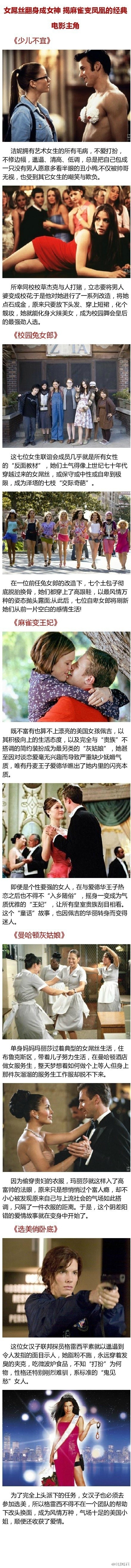 盘点女屌丝翻身成女神的电影