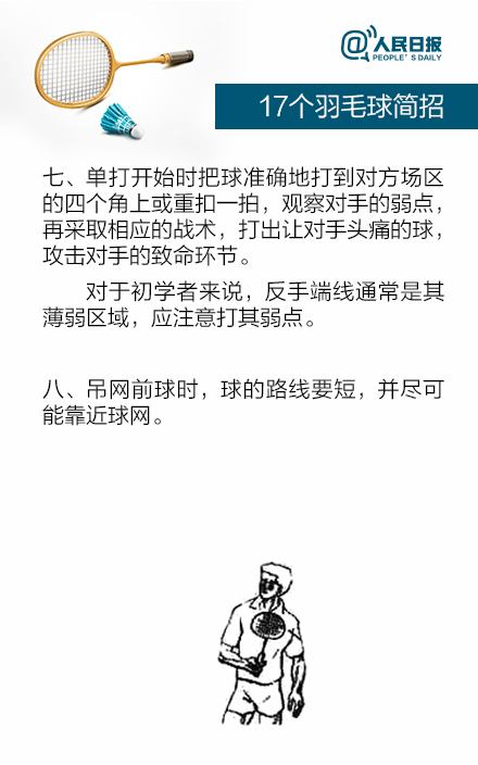 17个羽毛球简招，让菜鸟飞