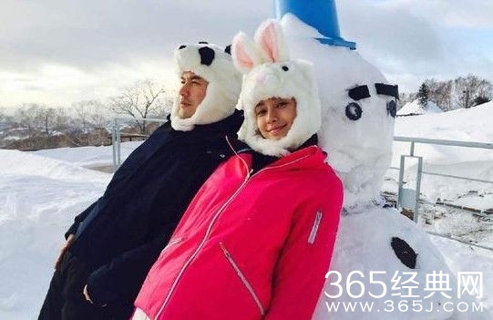 黄晓明baby雪地秀恩爱