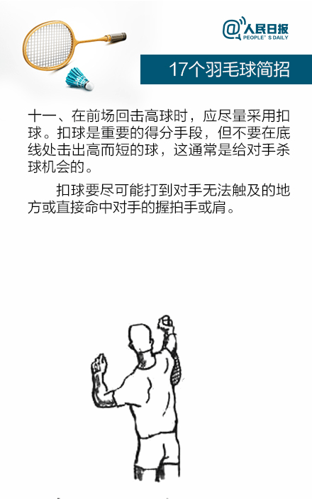 17个羽毛球简招，让菜鸟飞