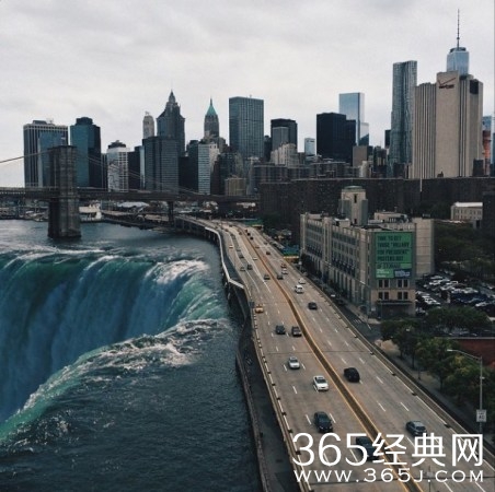 90后萌妹子用iPhone6做出超逼真末日景象(图)