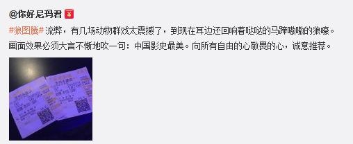 冯绍峰主演电影《狼图腾》影评