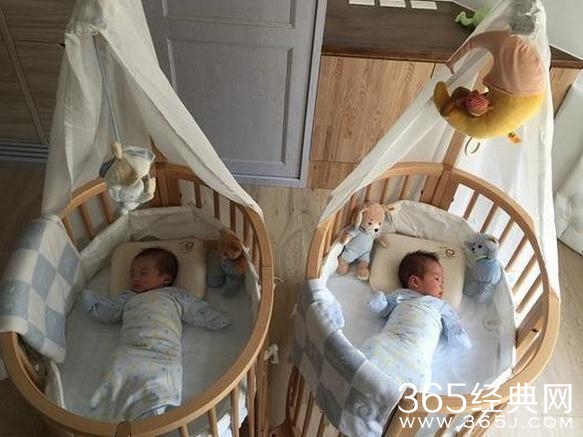 范范带儿回家 大小熊猫睡婴儿床萌翻网友