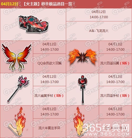 QQ飞车泼水节冰火两重天周末秒杀活动 珍藏版道具低至5折出售