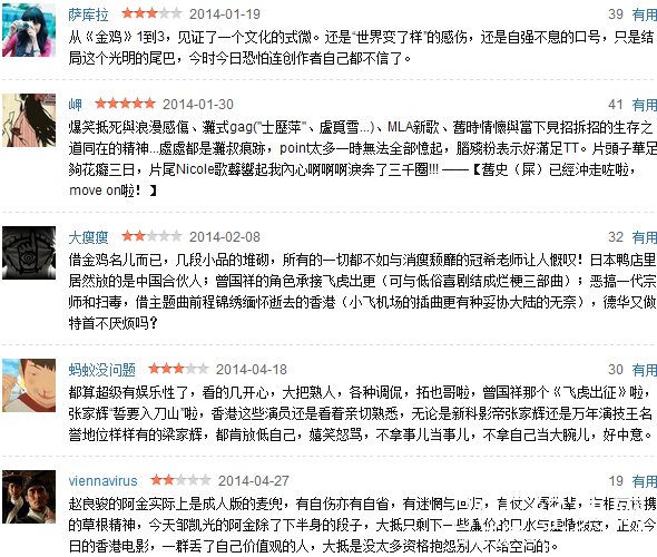 吴君如电影金鸡SSS好看吗?电影金鸡SSS豆瓣影评（2）