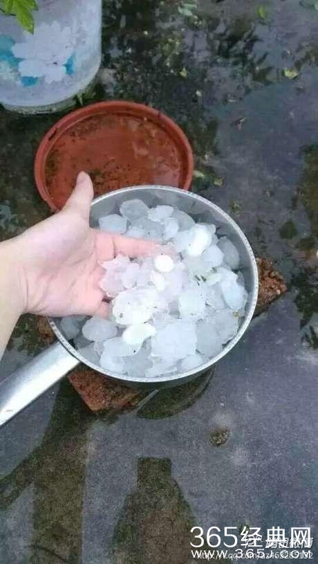 粤东地区遭冰雹大风袭击