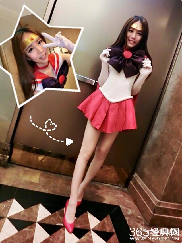 台湾校花化身美少女战士 大长腿被赞太美了！