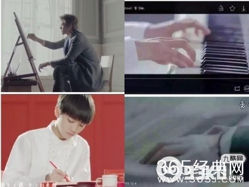 tfboys样youngMV和exo十二月的奇迹MV截图对比