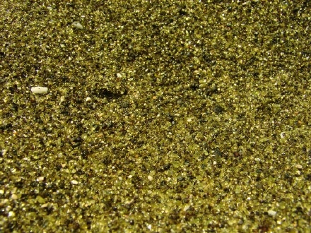 夏威夷Papakōlea绿色海滩