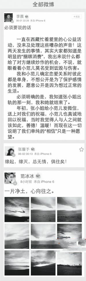 李晨张馨予翻脸 八一八明星好友们如何站队？