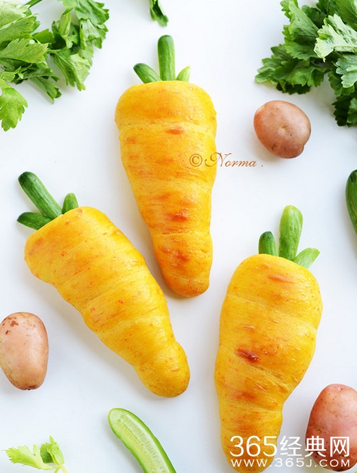 小白兔最爱的胡萝卜面包