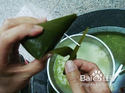 图解粽子的包法