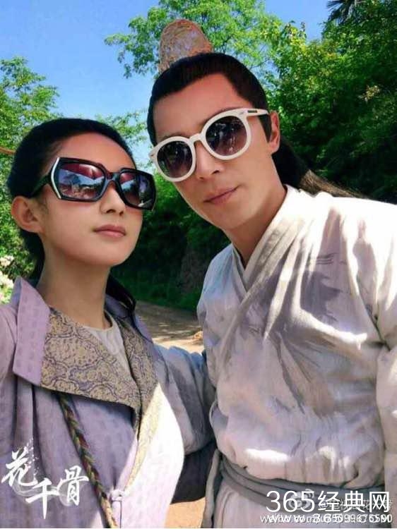 《花千骨》幕后片场照亮瞎眼