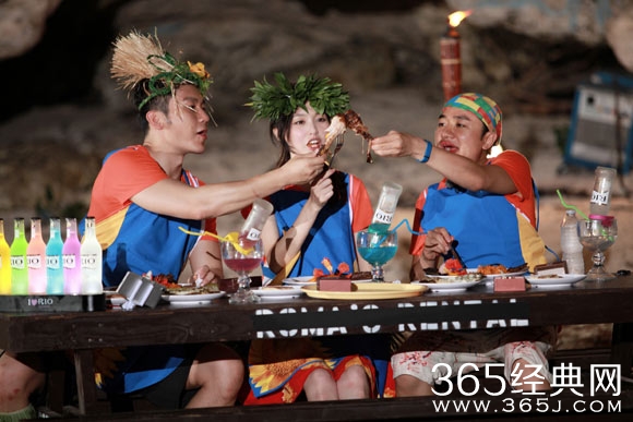 Angelababy唐嫣任导游 《跑男》塞班特辑李晨演杂技