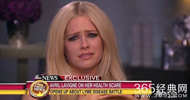 艾薇儿被爆患莱姆病