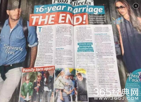 小贝维多利亚为什么离婚 曝维多利亚嫌弃小贝没工作要离婚