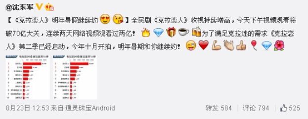 《克拉恋人》第二季什么时候出？克拉恋人有第二季吗？