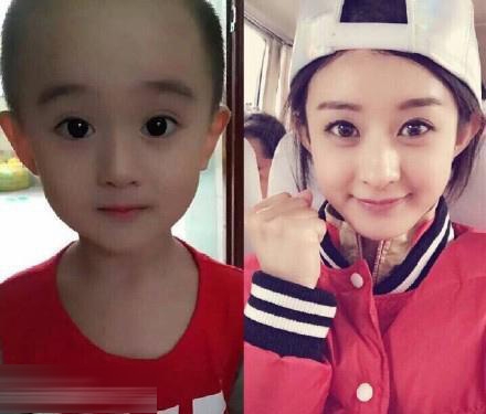 小正太撞脸赵丽颖 堪比亲生儿子