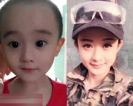 小正太撞脸赵丽颖 堪比亲生儿子