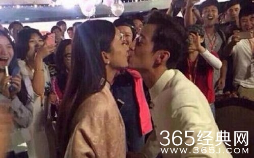 何炅赵丽颖当街激吻照片 何炅和赵丽颖真的在一起了吗