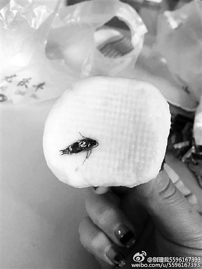 庆丰包子吃出腻虫蟑螂 食品安全问题严重