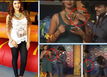 塔尼娅被男同事摸胸掀裙子照片视频 墨西哥女主持人直播遭性侵扰