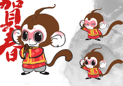 2016猴年春晚吉祥物设计图