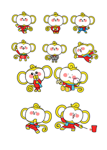 2016猴年春晚吉祥物设计图