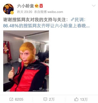 专访猴王六小龄童：只要春晚需要 我随叫随到