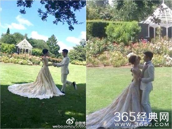 刘诗诗吴奇隆婚纱照组图曝光 两人恩爱羡煞旁人