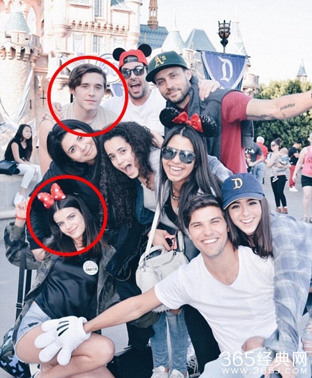 大布与Sonia Ben Ammar等游迪士尼