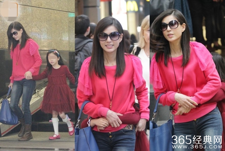 小龙女李若彤带侄女看医生 肤白美丽依旧