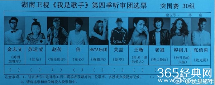 我是歌手4总决赛名单曝光