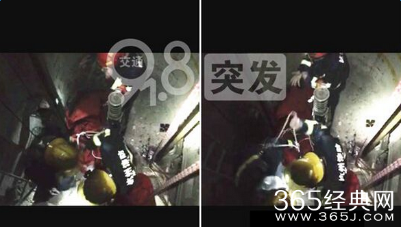 杭州商场男保洁员电梯井坠亡现场