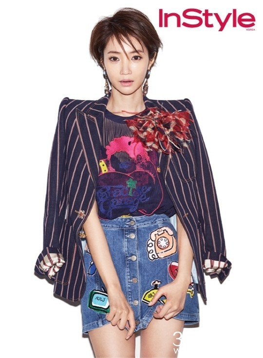 韩星高俊熙时尚写真 短发俏丽长腿吸睛