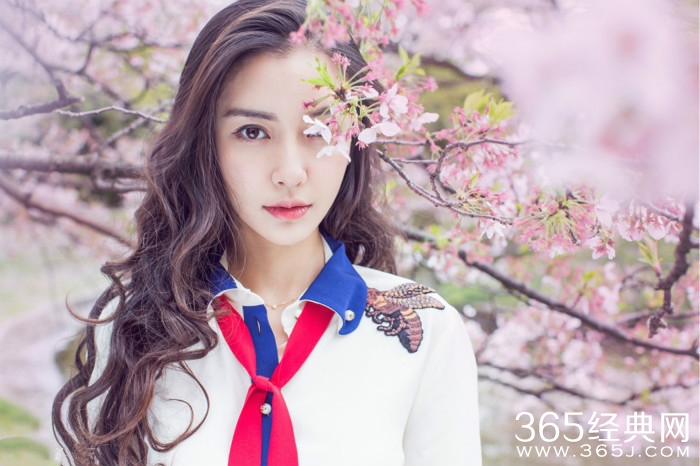 美哭了！Angelababy日本樱花写真曝光