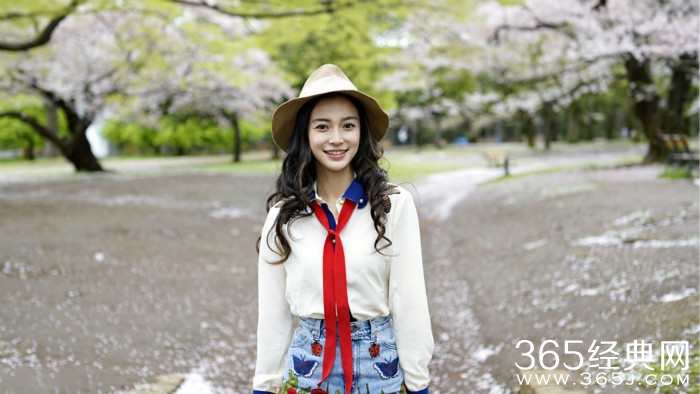 美哭了！Angelababy日本樱花写真曝光