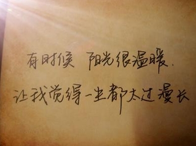 我们总要一个人沉默着努力